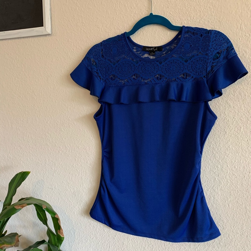 Gorgeous Navy Blouse 👣